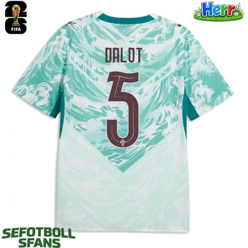 Portugal Diogo Dalot #5 Bortatröja VM 2026 Kortärmad